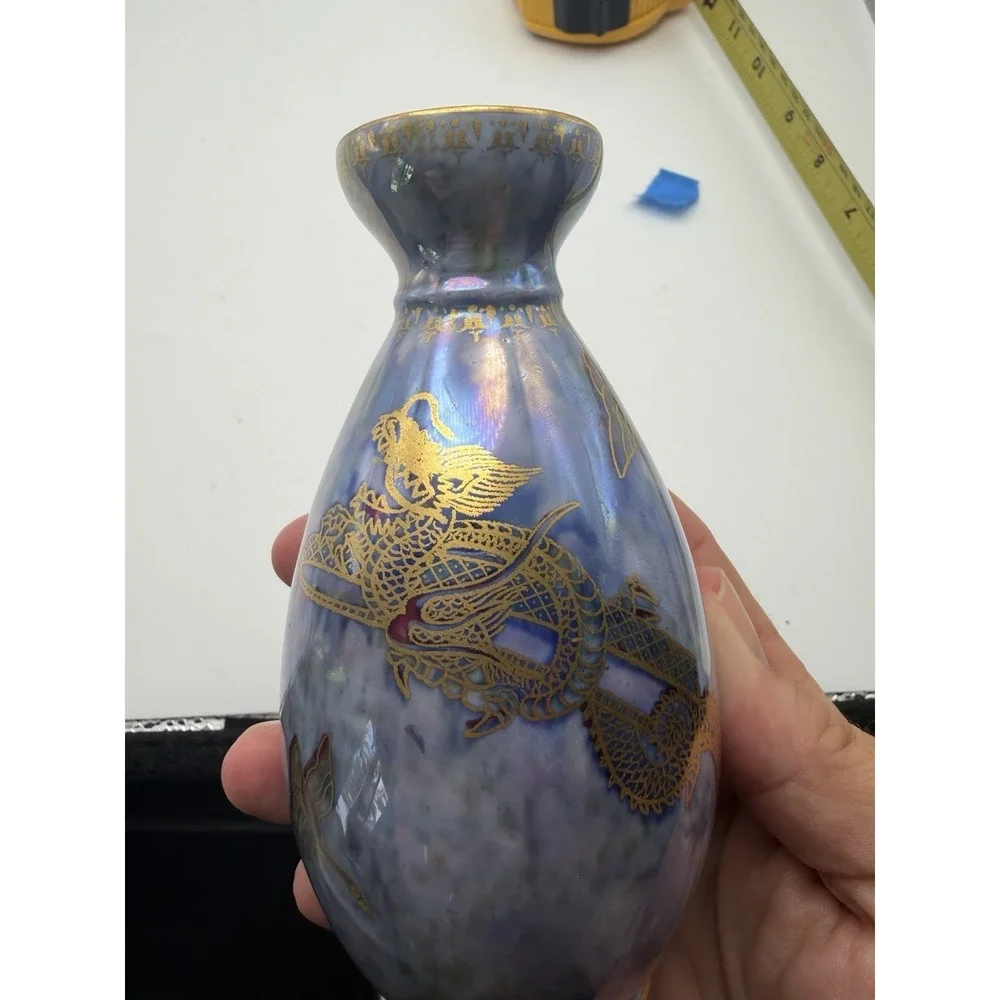 Wedgwood Fairyland Lustre Dragon Bird Vase Daisy Makeig-Jones England 5